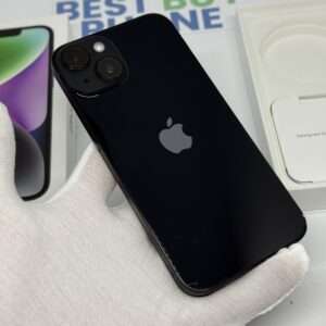 iPhone 14 128GB zwart /zeer net /88% batt /garantie