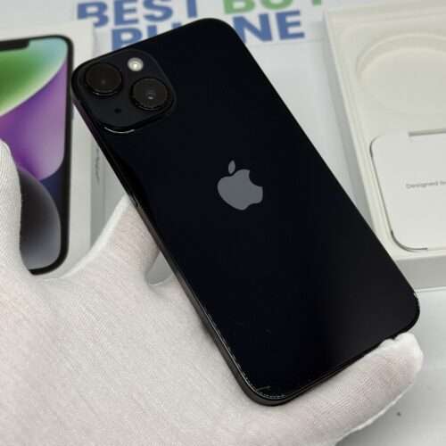 iPhone 14 128GB zwart /zeer net /88% batt /garantie