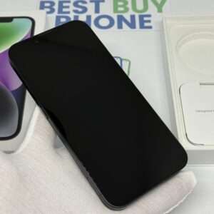 iPhone 14 128GB zwart /zeer net /88% batt /garantie