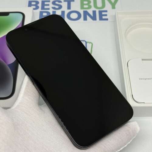iPhone 14 128GB zwart /zeer net /88% batt /garantie