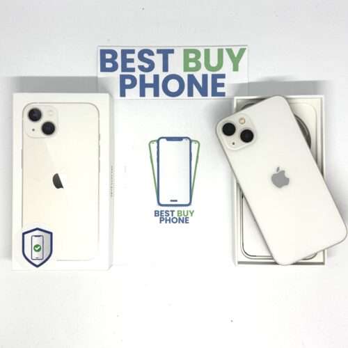 iPhone 13 128GB wit /krasvrij /98% batt /garantie