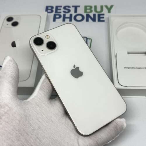 iPhone 13 128GB wit /krasvrij /98% batt /garantie