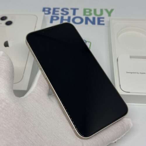 iPhone 13 128GB wit /krasvrij /98% batt /garantie