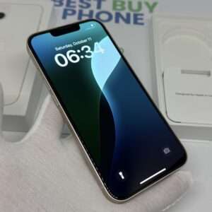 iPhone 13 128GB wit /krasvrij /98% batt /garantie