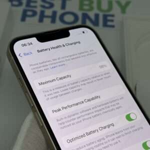 iPhone 13 128GB wit /krasvrij /98% batt /garantie