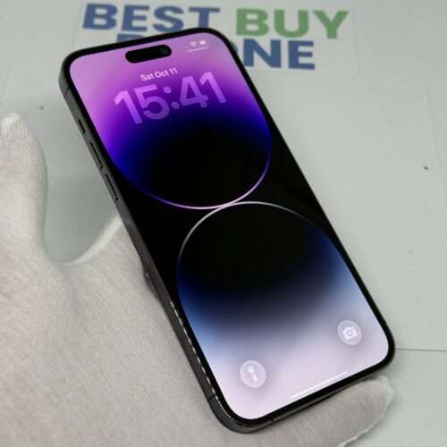 iPhone 14 Pro Max 128GB paars /krasvrij /100% batt /garantie