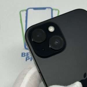 iPhone 15 128GB zwart E-sim /100% batt /krasvrij /garantie