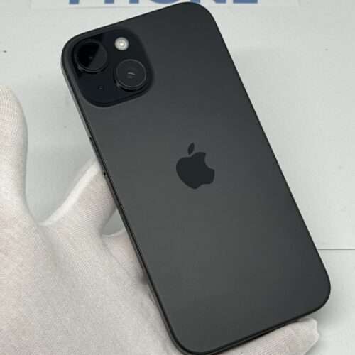 iPhone 15 128GB zwart E-sim /100% batt /krasvrij glas /garantie