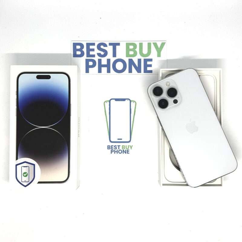 iPhone 14 Pro Max 1TB zilver /krasvrij /100% batt /garantie