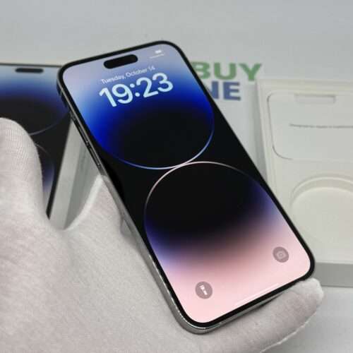 iPhone 14 Pro Max 1TB zilver /krasvrij /100% batt /garantie