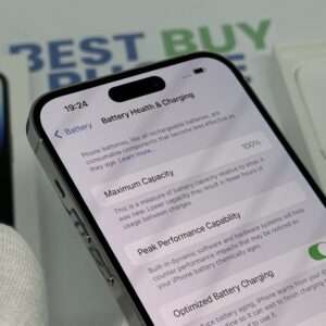 iPhone 14 Pro Max 1TB zilver /krasvrij /100% batt /garantie