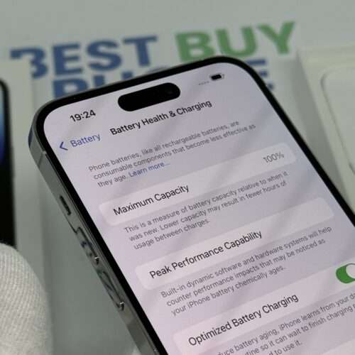 iPhone 14 Pro Max 1TB zilver /krasvrij /100% batt /garantie