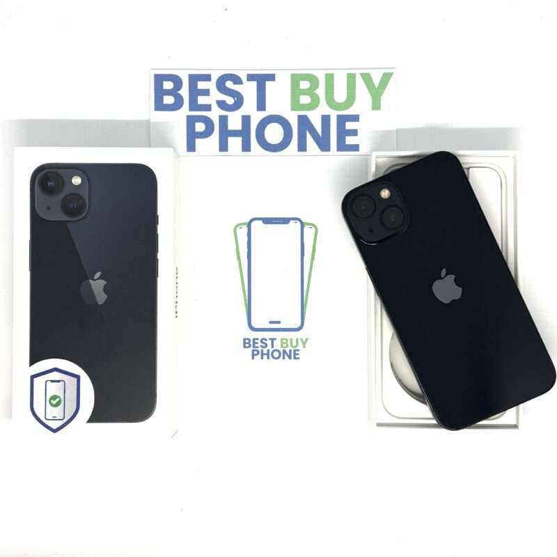 iPhone 13 128GB zwart /krasvrij glas /90% batt /garantie