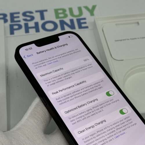 iPhone 13 128GB zwart /krasvrij glas /90% batt /garantie