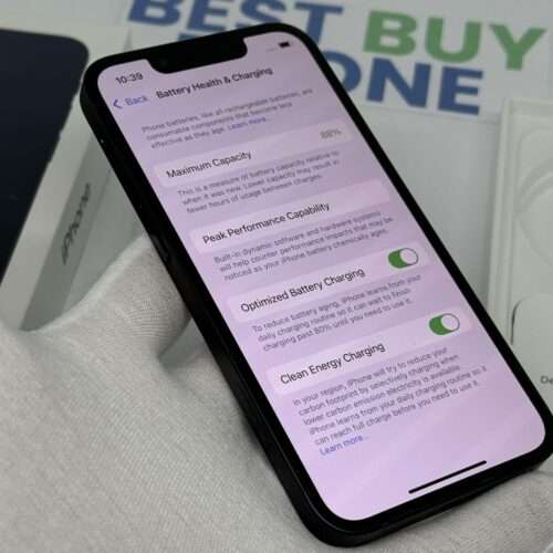 iPhone 13 mini 128GB zwart /kras vrij scherm /88% batt /garantie