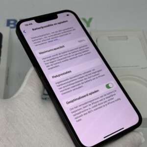 iPhone 13 256GB zwart /zeer net /100% batt /garantie