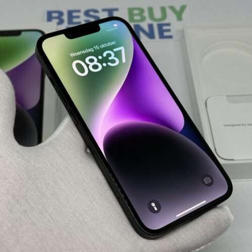 IMG_1141 iPhone 14 128GB zwart /krasvrij /100% batt /garantie