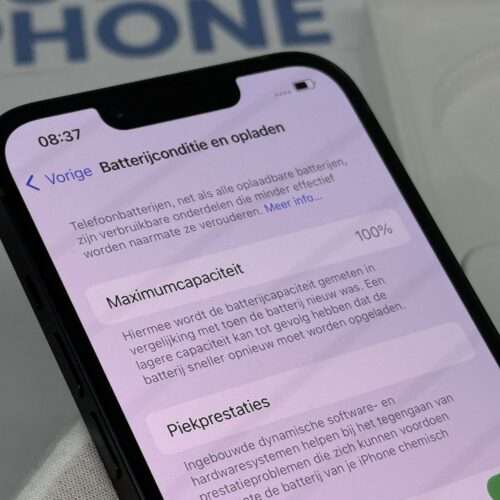 IMG_1142 iPhone 14 128GB zwart /krasvrij /100% batt /garantie