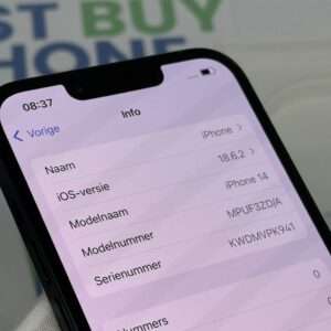 IMG_1143 iPhone 14 128GB zwart /krasvrij /100% batt /garantie