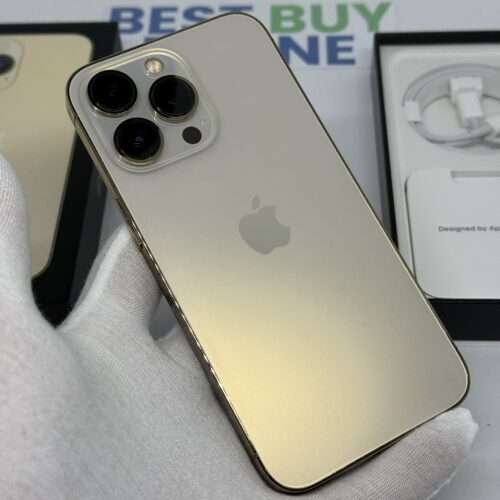 iPhone 13 Pro 256GB goud /zeer net /91% batt /garantie
