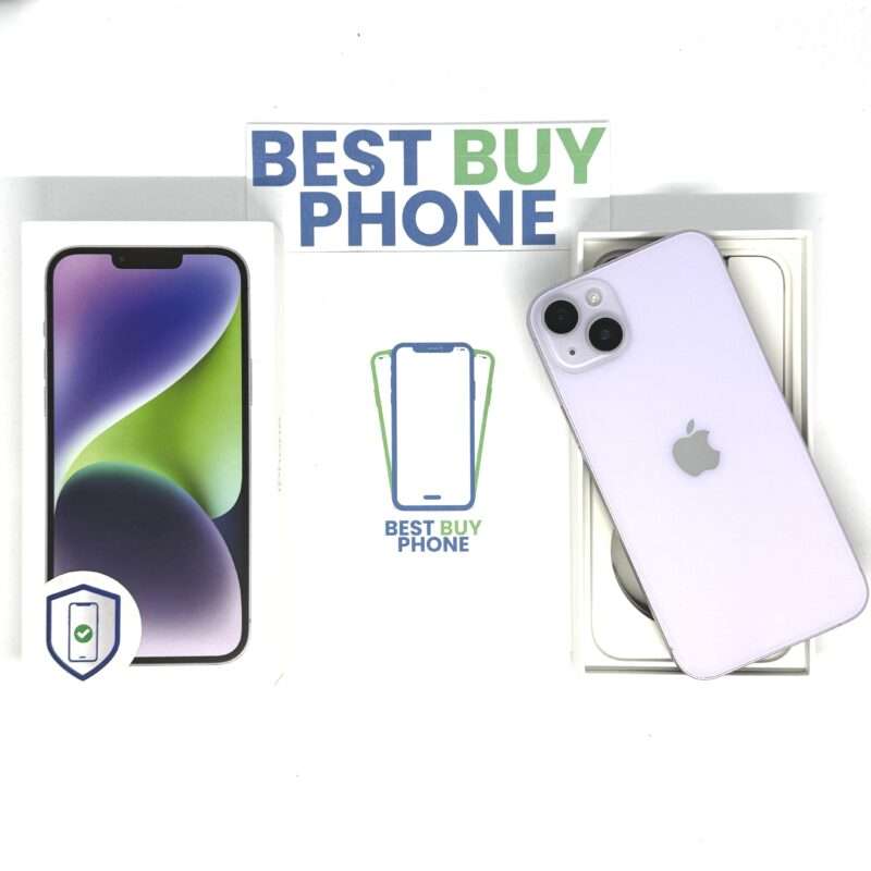 iPhone 14 Plus 128GB paars /krasvrij /86% batt /garantie