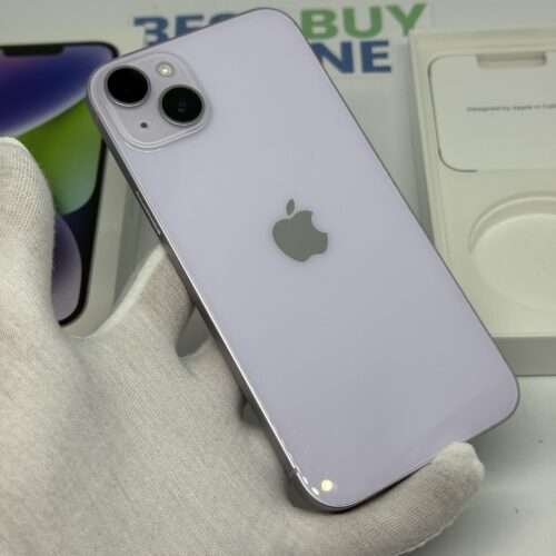 iPhone 14 Plus 128GB paars /krasvrij /86% batt /garantie