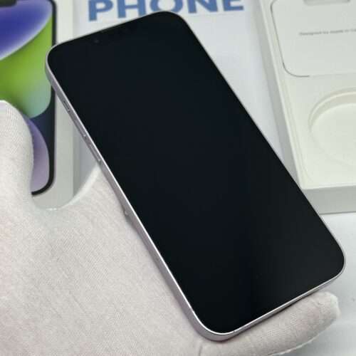iPhone 14 Plus 128GB paars /krasvrij /86% batt /garantie
