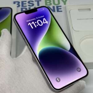 iPhone 14 Plus 128GB paars /krasvrij /86% batt /garantie