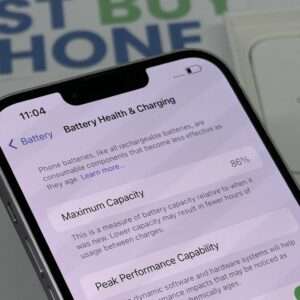 iPhone 14 Plus 128GB paars /krasvrij /86% batt /garantie