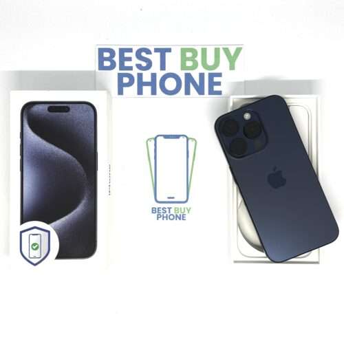 iPhone 15 Pro 256GB blauw /zeer net /92% batt /garantie