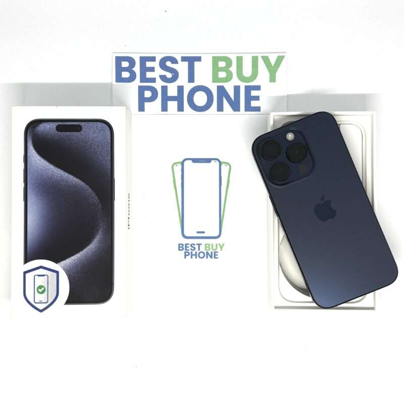 iPhone 15 Pro 256GB blauw /zeer net /92% batt /garantie