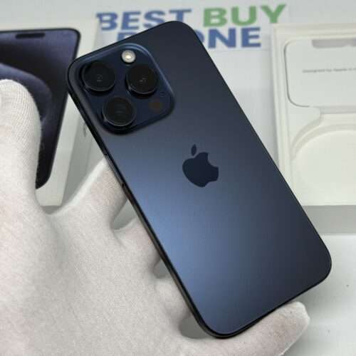 iPhone 15 Pro 256GB blauw /zeer net /92% batt /garantie