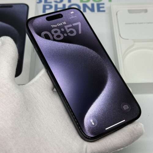 iPhone 15 Pro 256GB blauw /zeer net /92% batt /garantie