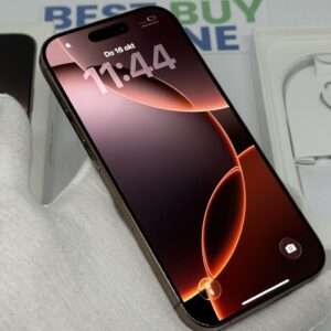 iPhone 16 Pro 128GB goud /krasvrij /96% batt /garantie
