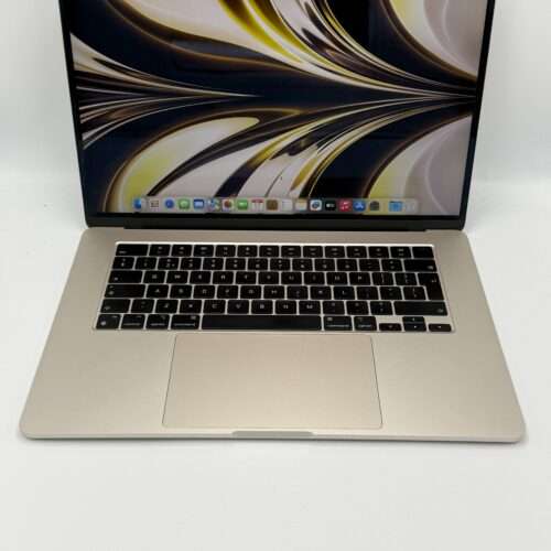 MacBook Air 15 inch M3 256GB sterrenlicht /krasvrij /100% batt /garantie