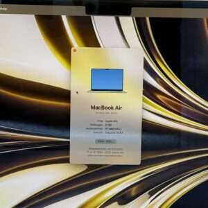 MacBook Air 15 inch M3 256GB sterrenlicht /krasvrij /100% batt /garantie