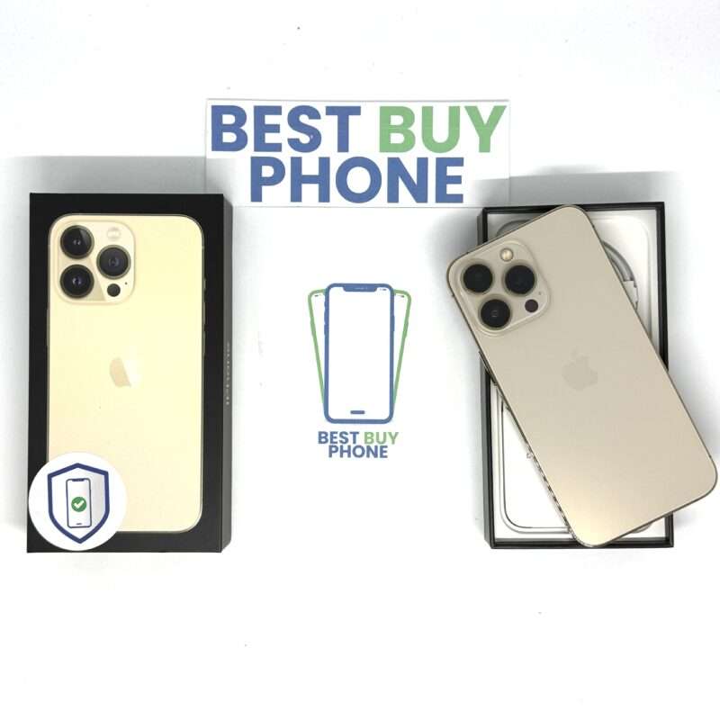 iPhone 13 Pro 256GB goud /zeer net /91% batt /garantie
