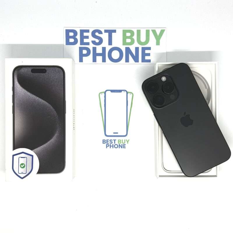 iPhone 15 Pro 256GB zwart /zeer net /100% batt /garantie