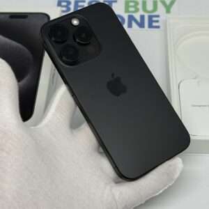 iPhone 15 Pro 256GB zwart /zeer net /100% batt /garantie