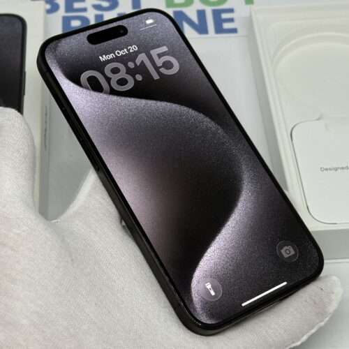 iPhone 15 Pro 256GB zwart /zeer net /100% batt /garantie