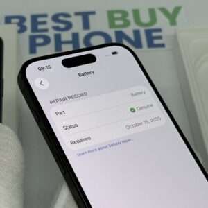 iPhone 15 Pro 256GB zwart /zeer net /100% batt /garantie
