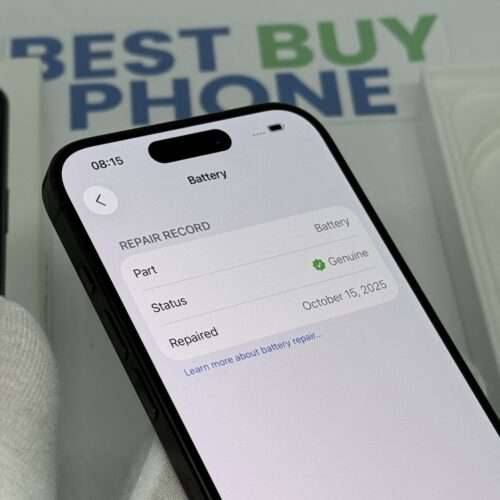 iPhone 15 Pro 256GB zwart /zeer net /100% batt /garantie