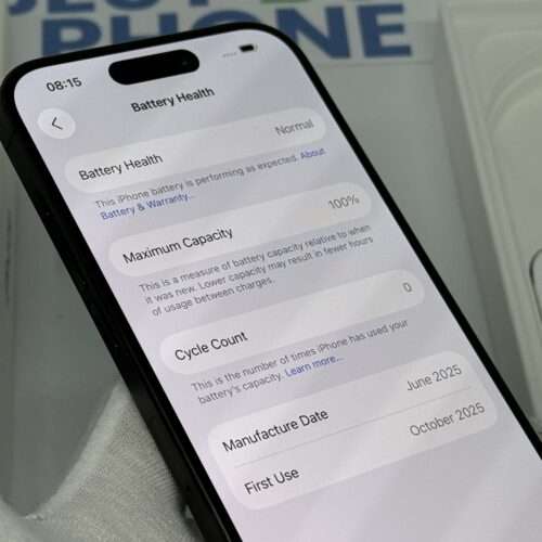 iPhone 15 Pro 256GB zwart /zeer net /100% batt /garantie