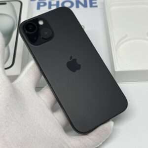 iPhone 15 128GB zwart /100% batt /kras vrij scherm /garantie
