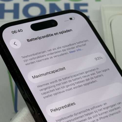 iPhone 14 Pro 256GB zwart /zeer net /93% batt /garantie