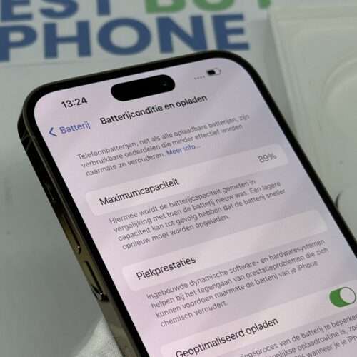 IMG_1462 iPhone 14 Pro Max 128GB goud /kras vrij glas /89% batt /garantie