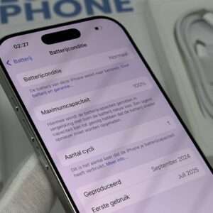IMG_1483 iPhone 16 Pro 256GB wit /E-sim /ongebruikt + 12 maanden garantie