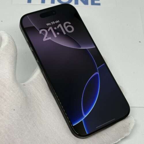 iPhone 16 Pro 256GB zwart /100% batt /kras vrij scherm /garantie