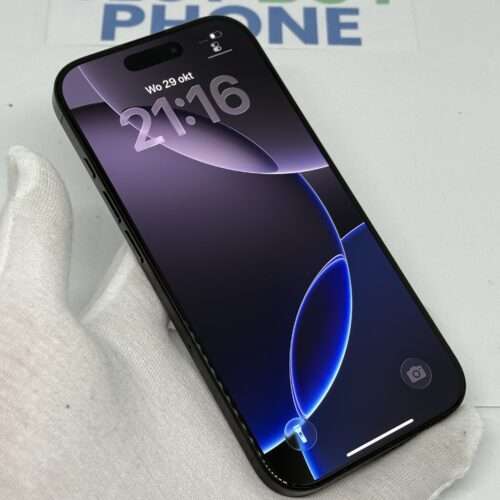iPhone 16 Pro 256GB zwart /100% batt /kras vrij scherm /garantie
