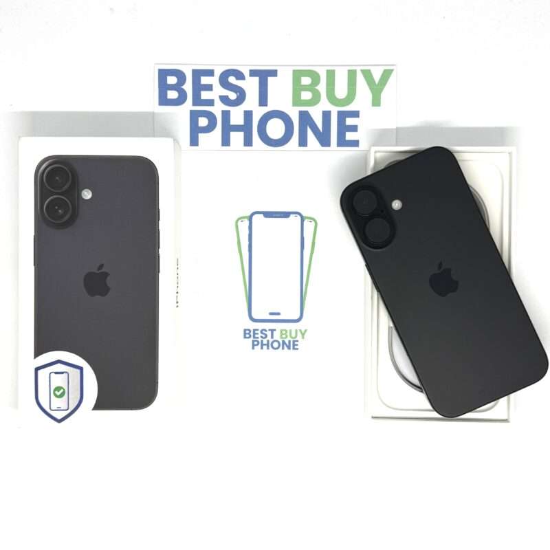 iPhone 16 256GB zwart /kras vrij scherm /93% batt /garantie